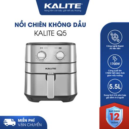 Nồi chiên không dầu KALITE Q5 5.5 lít, điều khiển cơ bền bì