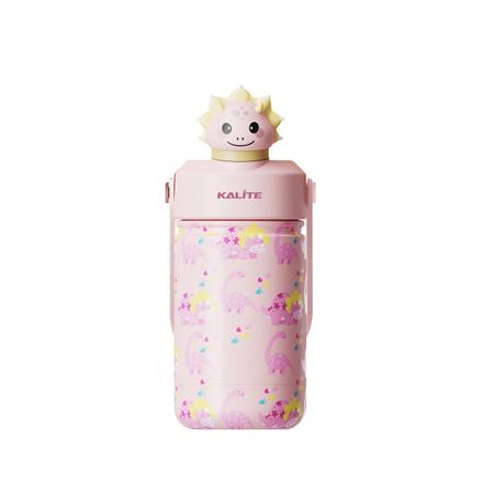 Bình giữ nhiệt trẻ em Kalite DINO PINKY - 354ml, inox 304 giữ nhiệt 12h